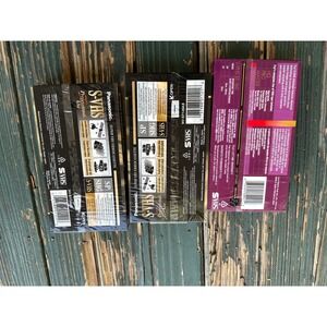 Panasonic Fuji S-VHS Blank Tapes Lot 3 ST-120 ST-160 Super VHS Video Cassette